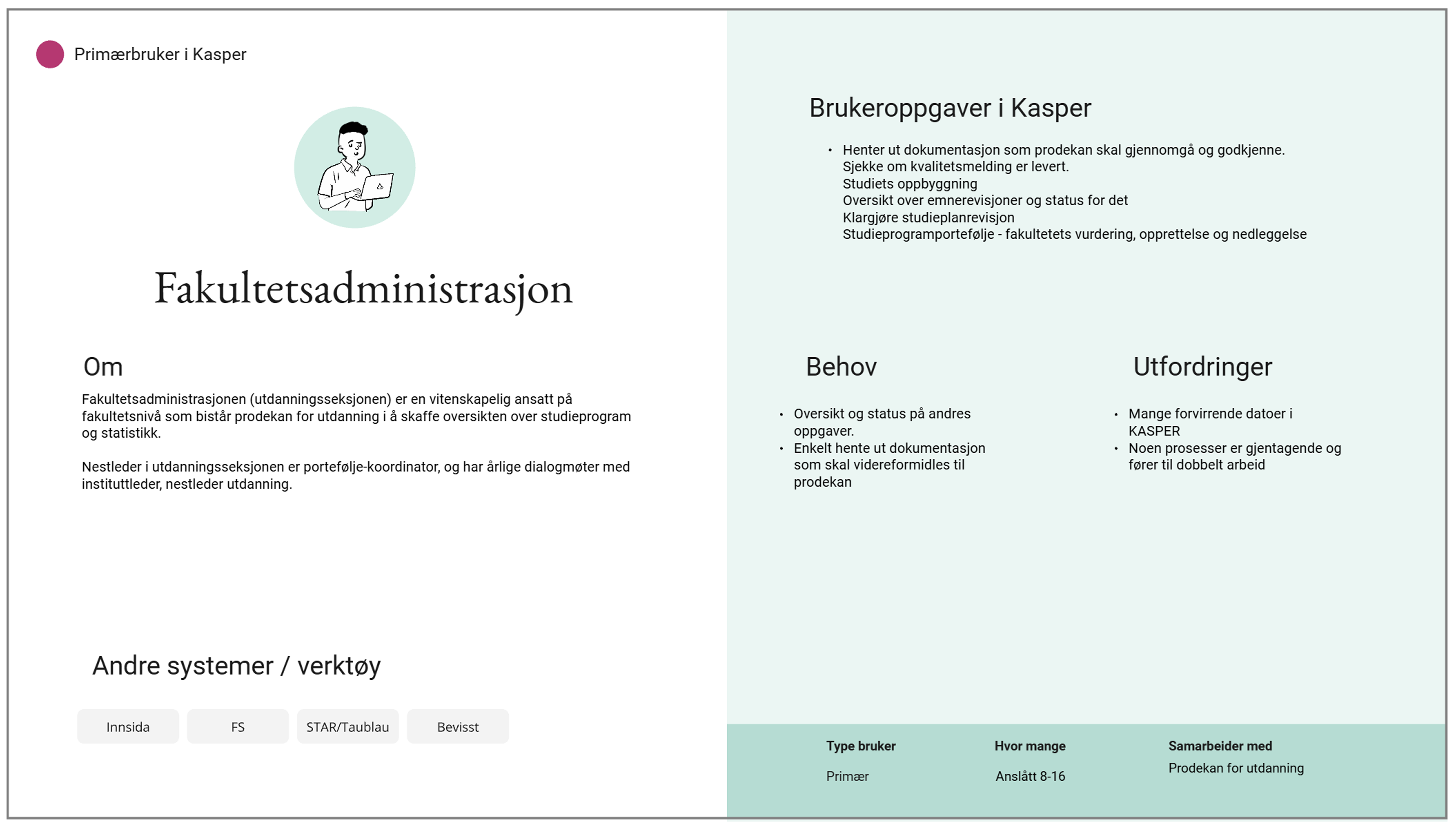 Personas fakultetsadministrasjonen